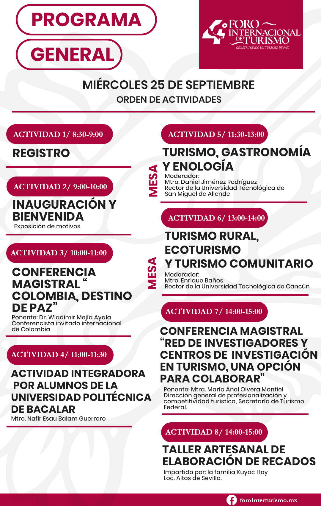 Cuarto foro internacionl del turismo